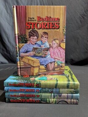 Uncle Arthur’s Bedtime Stories Set 1-5 Vtg 1976 Hardcover Illustrated Books
